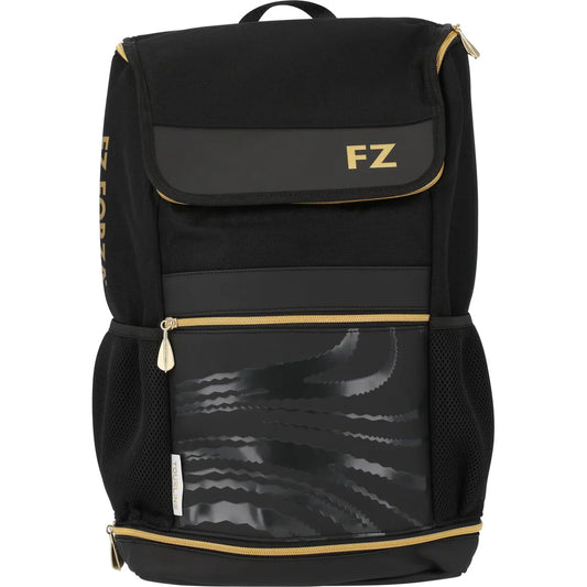 FZ Forza Tour backpack, black badminton backpack, lightweight sports backpack, single compartment bag, badminton gear bag, compact travel backpack, men’s and women’s sports bag, training backpack for badminton, durable FZ Forza backpack, racket carry bag, athletic black backpack, spacious racket bag, sports equipment bag, court travel pack