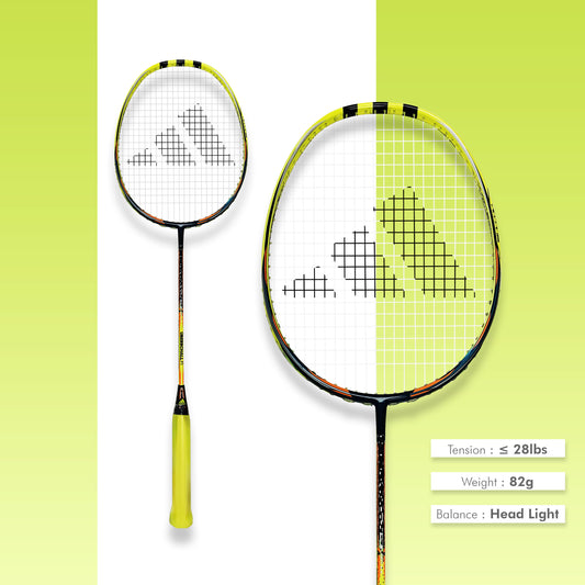 Buy Adidas Uberschall F1 Badminton Racket, Adidas Uberschall F1 unstrung racket, Adidas badminton racket 4U G5, head light badminton racket Adidas, Toray 30T carbon racket Adidas, badminton racket 28 lbs tension, Adidas medium flex racket, Adidas intermediate badminton racket, speed badminton racket Adidas, Uberschall F1 badminton gear, lightweight badminton racket Adidas, best Adidas racket for quick play, Adidas durable badminton racket, Adidas racket online India, badminton gear Adidas shop