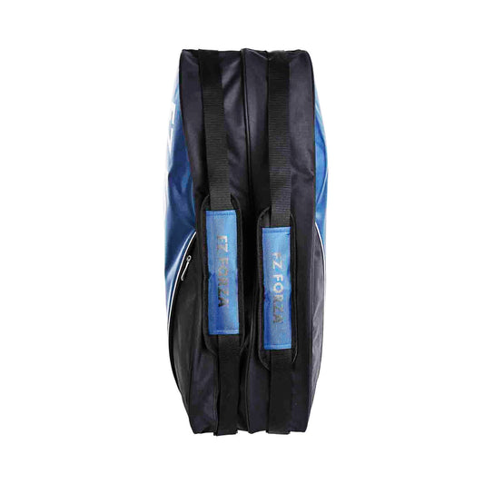 FZ Forza Ark bag, Estate Blue racket bag, 3 compartment badminton bag, stylish badminton kitbag, 6 racket capacity gear bag, sports training bag, estate blue sportswear bag, badminton gear organizer