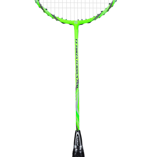 FZ Forza Furious 76 M, Furious 76 M badminton racket, strung racket 3U G5, beginner badminton racket, head light balance racket, medium flex racket, graphite badminton racket, carbon nanotube frame, ultra high modulus graphite shaft, racket for new players, Forza Furious series, 24-28 lbs string tension, badminton racket for control, Forza lightweight racket, shop Furious 76 M online, Forza training gear, badminton racket India, buy beginner racket, racket for accuracy and handling