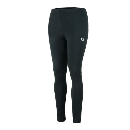 buy women’s badminton tights black, FZ Forza Hust tights, stretchable long tights, dryforze training tights, women’s sports leggings, black courtwear tights, anti-shrink tights, breathable sports leggings, tight-fit badminton pants, moisture-wicking tights women, Forza long tights, stylish badminton bottom wear, high-performance sports tights, badminton tights for women, athletic leggings black