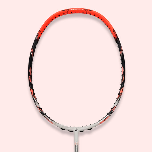 kawasaki force f7, adaptive balance badminton racket, graphite racket for intermediates, 3U weight racket, 30T graphite frame and shaft, kawasaki racket unstrung, 18–30 lbs tension, badminton training gear, force series racket, racket for aggressive players, kawasaki badminton bat, fast performance racket, badminton racket for advanced beginners, kawasaki equipment india, racket for all-around play, intermediate level racket, badminton gear online, graphite racket india, kawasaki g1 racket