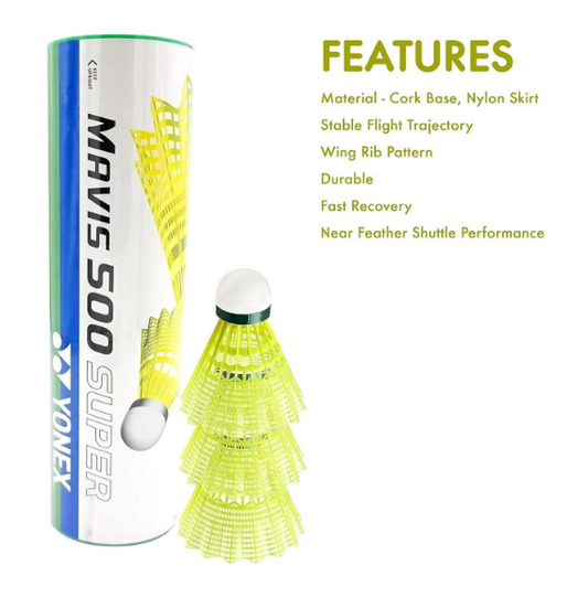 Yonex Badminton Shuttles Nylon Mavis 500Super