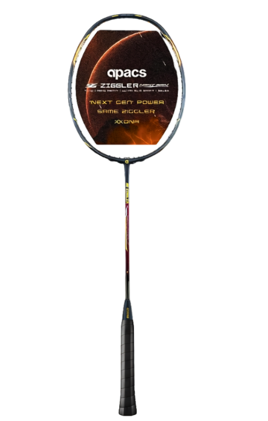 APACS Z-ZIGGLER NEXT GEN BLACK MAROON UNSTRUNG BADMINTON RACQUET
