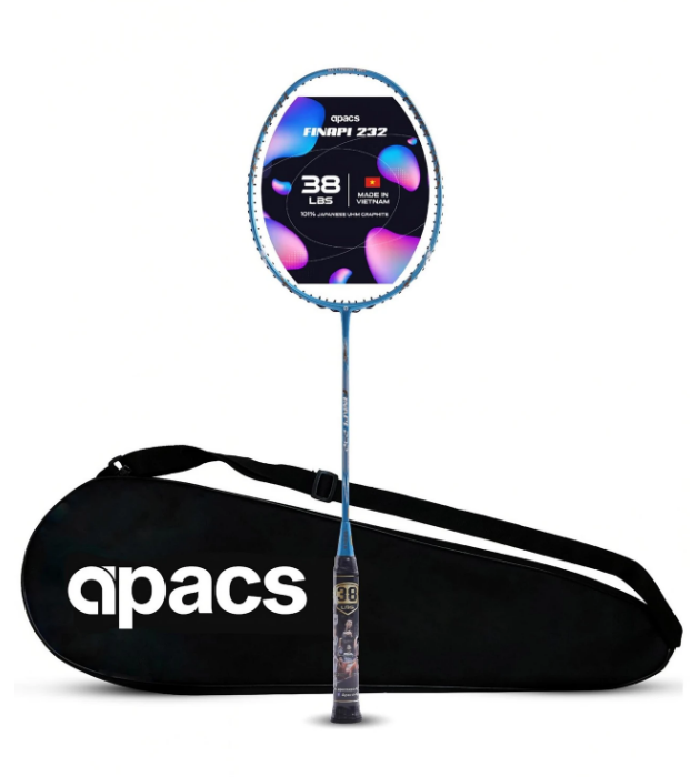 APACS FINAPI 232 NAVY (Matt) UNSTRUNG - REGULAR BADMINTON RACQUET
