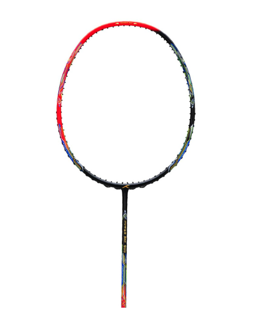 Hundred Power Ray 900 Unstrung Badminton Racquet (Orange Red/Black)