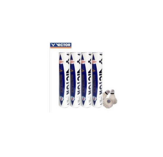 Victor Master Ace Goose Feather Badminton Shuttlecock (12 Pieces)