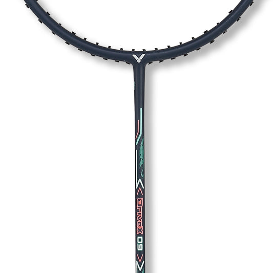 Victor DriveX 09 I, Victor graphite resin racket, medium flex badminton racket, SevenSix76 technology, lightweight control racket, 4U G5 Victor racket, badminton racket for teens, Victor Drivex series, quick release shaft, balance control racket, training level badminton racket, racket for smooth play, Victor racket with 6.8 shaft, badminton gear for players, DriveX 09 I model