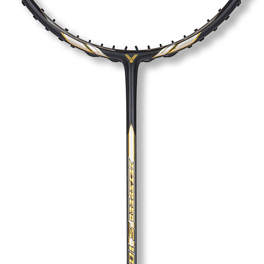 JETSPEED SERIES 10 racket, unstrung professional racket, high resilience graphite, pyrofil shaft, nano fortify technology, lightweight 4U racket, tournament badminton gear, fast swing racket, durable graphite frame, advanced performance racket, competitive badminton racket, flexible shaft, string tension control, professional sports equipment, lightweight racket