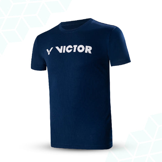 unisex cotton t-shirt, breathable cotton sportswear, Victor white cotton tee, lightweight badminton shirt, natural fiber sportswear, casual sports t-shirt, comfortable cotton top, men's and women's t-shirt, breathable cotton apparel, training sportswear, cotton badminton shirt, casual sports tee, Victor sports t-shirt, soft cotton fabric, versatile sportswear