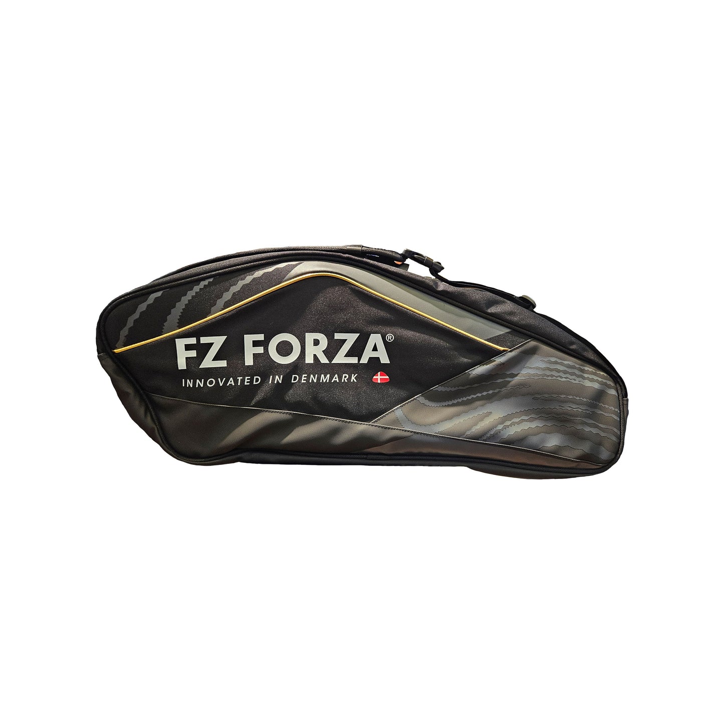 FZ Forza Tour Line kitbag, black white badminton kitbag, 6 racket capacity bag, sports gear storage bag, dual compartment kitbag, FZ Forza racket bag, stylish black and white kitbag, training equipment bag, carry kitbag for matches, large capacity badminton bag