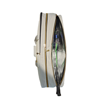 FZ Forza thermal kitbag, Tour Line thermal badminton bag, black white thermal bag, badminton gear with insulation, racket protection bag, two compartment kitbag, thermo bag for tournaments, large capacity FZ Forza bag, insulated racket bag