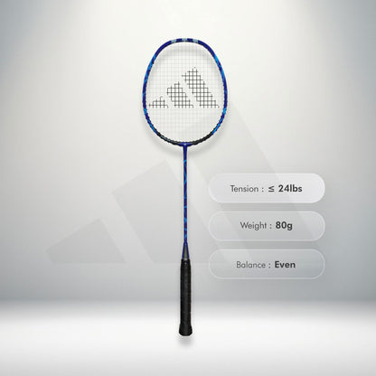 Buy Adidas Spieler A09.1 badminton racket, 4U G5, even balance, Toray 24T frame, Toray 24T shaft, 28 lbs string tension, durable badminton racket, beginner-friendly Adidas racket, badminton gear India, Adidas A09.1 online, professional badminton racket, Adidas badminton equipment, best Adidas racket