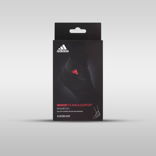 Adidas WUCHT P3 Ankle Support – Ballistic Fibre Ankle Brace for Badminton (Black)