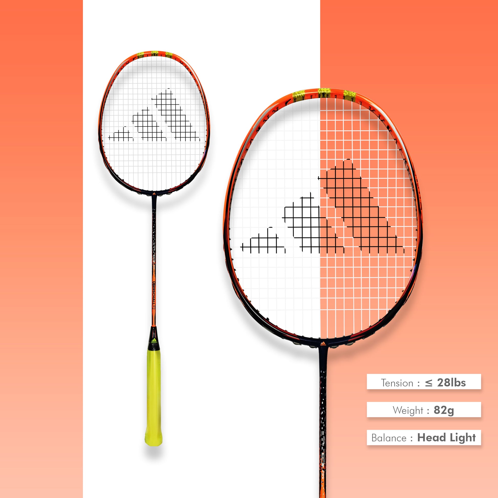 Buy Adidas Uberschall F2 Badminton Racket, Adidas Uberschall F2 unstrung racket, Adidas badminton racket 4U G5, even balance badminton racket Adidas, Toray 30T carbon racket Adidas, badminton racket 28 lbs tension, Adidas intermediate racket, Adidas advanced badminton racket, Uberschall F2 badminton gear, Adidas medium flex racket, Adidas durable badminton racket, best Adidas racket for all-round play, Adidas racket online shop India, Adidas G5 grip badminton racket, precision badminton racket Adidas