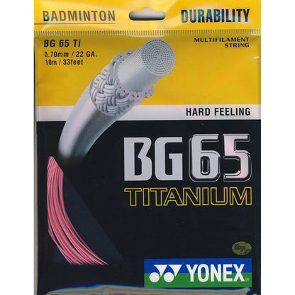 Yonex BG 65 Titanium Badminton String – Durable All-Round Performance