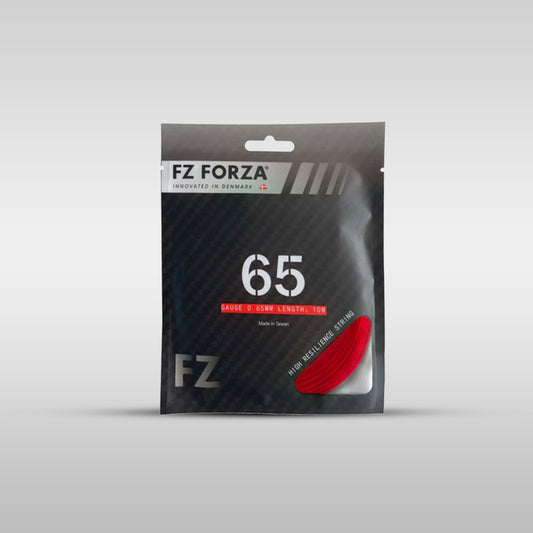 FZ Forza FZ 65 Badminton String – 0.65mm Medium Feeling String, 10m (Red / Black / Green / Navy Blue)