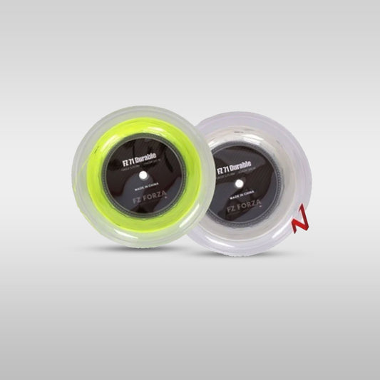 FZ Forza FZ 71 Durable Badminton String – 0.71mm, 200m Reel (Yellow / White)