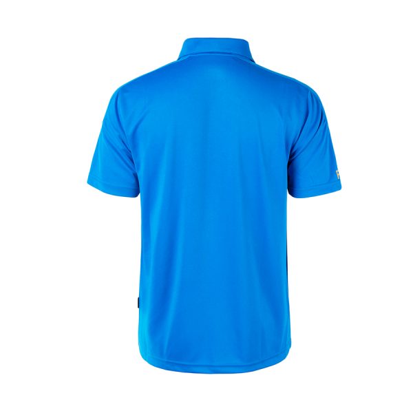 buy junior polo badminton t-shirt blue, FZ Forza Gage tee, kids badminton polo shirt, dryforze sports shirt junior, anti-shrink t-shirt for kids, breathable polo t-shirt, blue badminton top, performance wear for juniors, stylish sports shirt kids, polo shirt for badminton, comfortable athletic shirt, Forza junior courtwear, kids sports t-shirt, boys polo t-shirt blue, badminton wear for kids