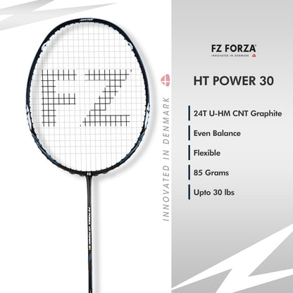 FZ Forza HT Power 30, HT Power 30 badminton racket, intermediate level racket, 3U G5 unstrung racket, badminton racket for control, power racket FZ Forza, FZ Forza HT Power series, badminton racket intermediate players, buy FZ Forza HT racket, durable frame badminton racket, balanced badminton racket, FZ Forza specs HT 30, high tension racket, training racket for players, FZ Forza 3U racket, badminton gear intermediate level, HT Power 30 India, racket with smooth grip, FZ Forza unstrung badminton