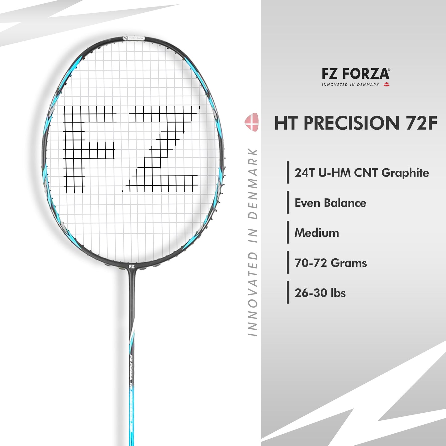 "fz forza ht precision 72f, ht precision 72f racket, beginner control racket, strung 4U G5 racket, lightweight accuracy racket, racket for learning technique, precision racket for kids, forza training series, graphite composite frame, badminton racket for accuracy, g5 grip control racket, black red badminton racket, head-light balance racket, badminton practice gear, racket for juniors, entry level sports racket, racket for schools and colleges, indoor badminton racket, beginner sports equipment