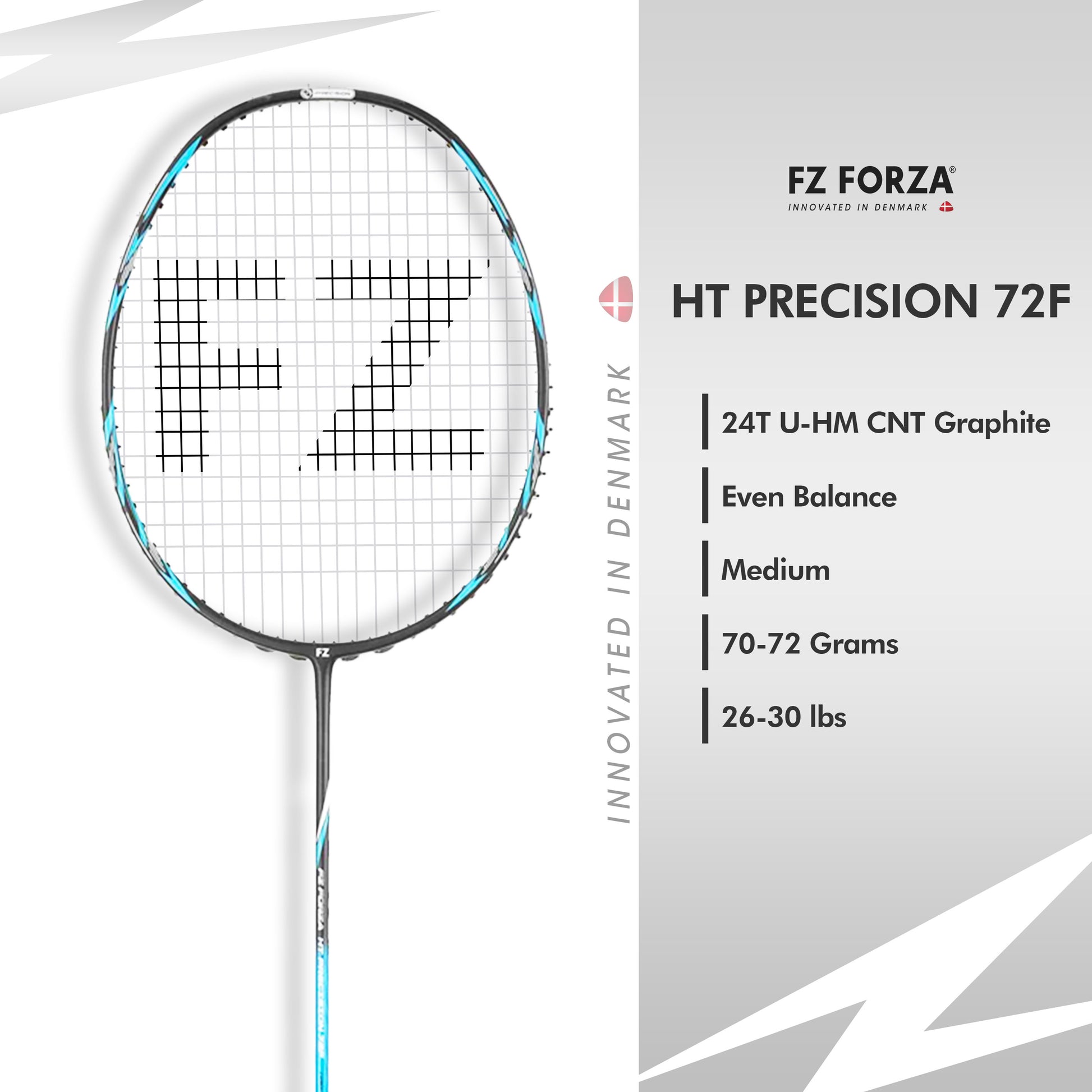 "fz forza ht precision 72f, ht precision 72f racket, beginner control racket, strung 4U G5 racket, lightweight accuracy racket, racket for learning technique, precision racket for kids, forza training series, graphite composite frame, badminton racket for accuracy, g5 grip control racket, black red badminton racket, head-light balance racket, badminton practice gear, racket for juniors, entry level sports racket, racket for schools and colleges, indoor badminton racket, beginner sports equipment