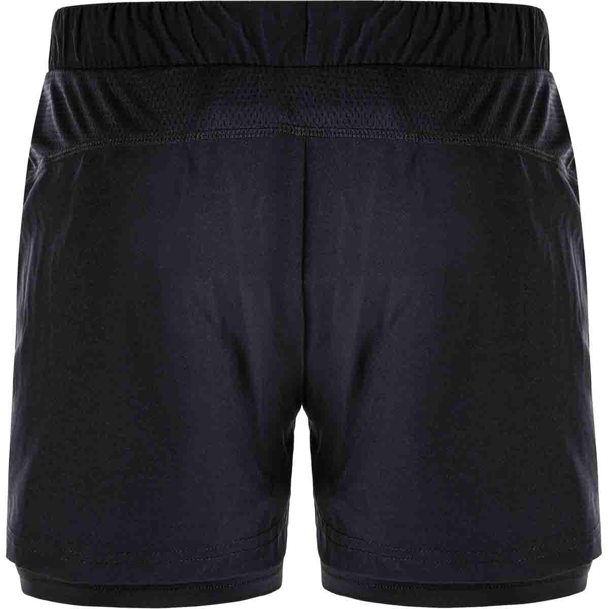 women's badminton shorts, black FZ Forza shorts, Lana women’s shorts, Dryforze stretch shorts, breathable athletic shorts, ladies badminton wear, polyester sports shorts, anti-pilling shorts for women, comfortable court shorts, badminton apparel for women, lightweight women’s sportswear, high-performance shorts, moisture-wicking shorts, stretch fit badminton shorts, badminton clothing for ladies