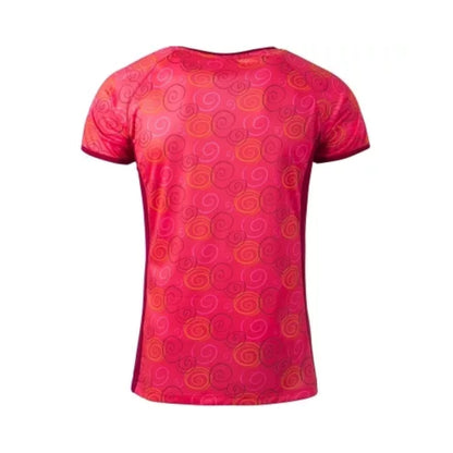 buy pink badminton t-shirt women, FZ Forza Lilja t-shirt, recycled polyester badminton shirt, diva pink badminton wear, women’s dryforze sports tee, anti-shrink t-shirt, breathable badminton clothing, sustainable badminton t-shirt, ladies' badminton gear, stylish pink badminton top, eco-friendly sportswear, badminton t-shirt for women, moisture-wicking t-shirt, ladies polyester sports shirt, Forza women’s courtwear