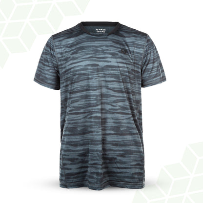 unisex badminton t-shirt, blue FZ Forza shirt, Malone courtwear, anti-static Dryforze tee, breathable sports shirt, stretchable badminton t-shirt, moisture-wicking court top, polyester athletic shirt, unisex performance tee, Steel Blue badminton shirt, Estate Blue FZ Forza shirt, men and women badminton wear, soft badminton t-shirt, lightweight court shirt, colorful sportswear