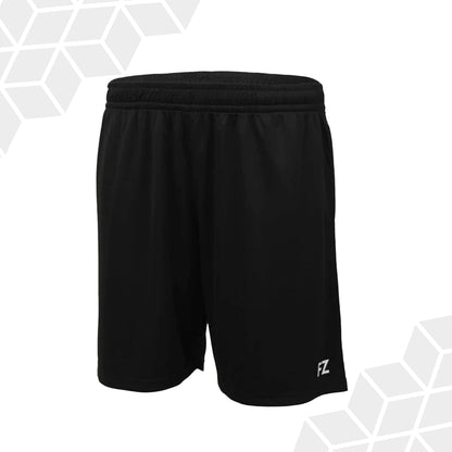 FZ Forza Mik shorts, men’s black sports shorts, anti-static shorts for men, quick-dry badminton shorts, Dryforze men’s gear, anti-pilling polyester shorts, stretch badminton shorts, elastic waist sports shorts, breathable black shorts, men’s interlock shorts, durable badminton apparel, training shorts for men, anti-shrink shorts, Mik design sportswear, court-ready gear