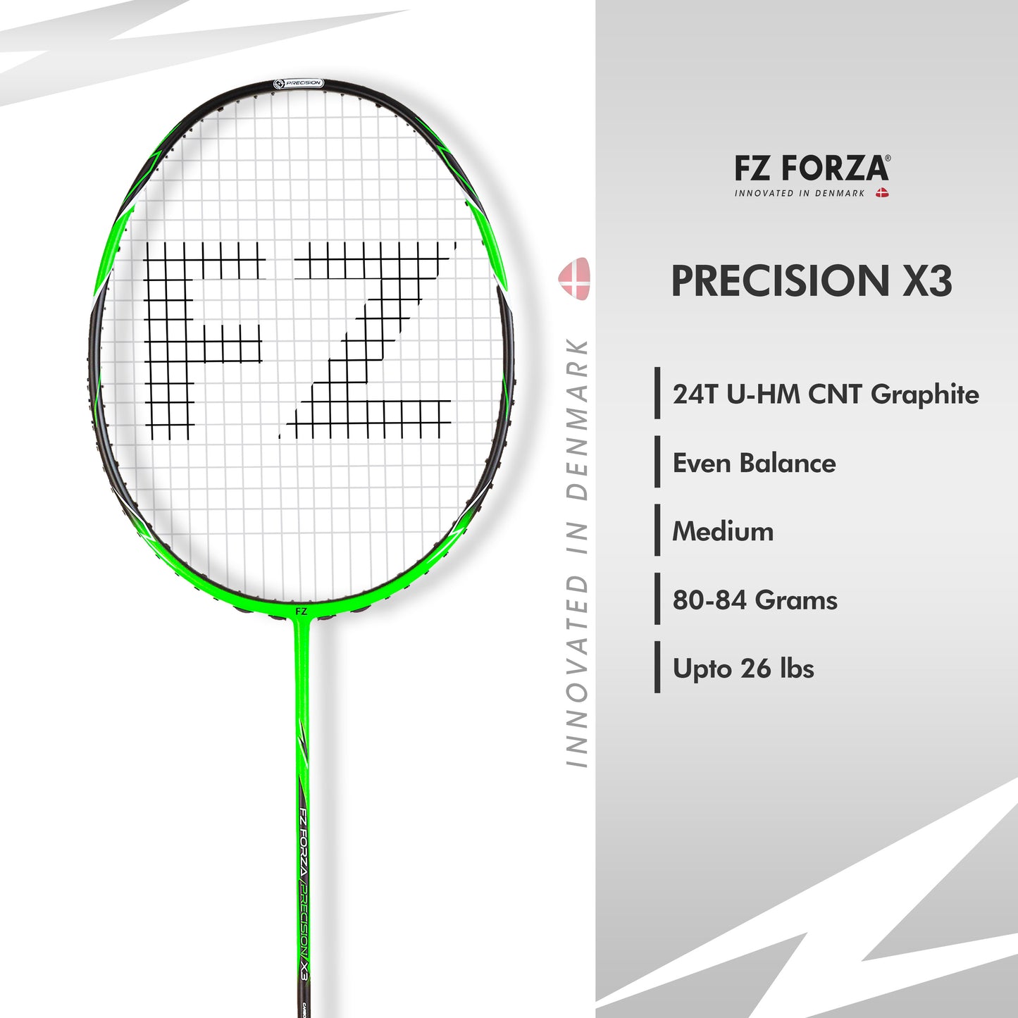 FZ Forza Precision X3, Precision X3 badminton racket, strung badminton racket 4U G5, beginner badminton gear, FZ Forza Precision series, control racket for starters, beginner friendly racket, shop FZ Forza strung racket, best racket for accuracy, FZ Forza entry level gear, lightweight graphite racket, badminton racket for skills, Precision X3 specs, strung 4U racket, beginner friendly grip, FZ Forza durable racket, badminton practice racket, affordable beginner racket, FZ Forza Precision X3 India