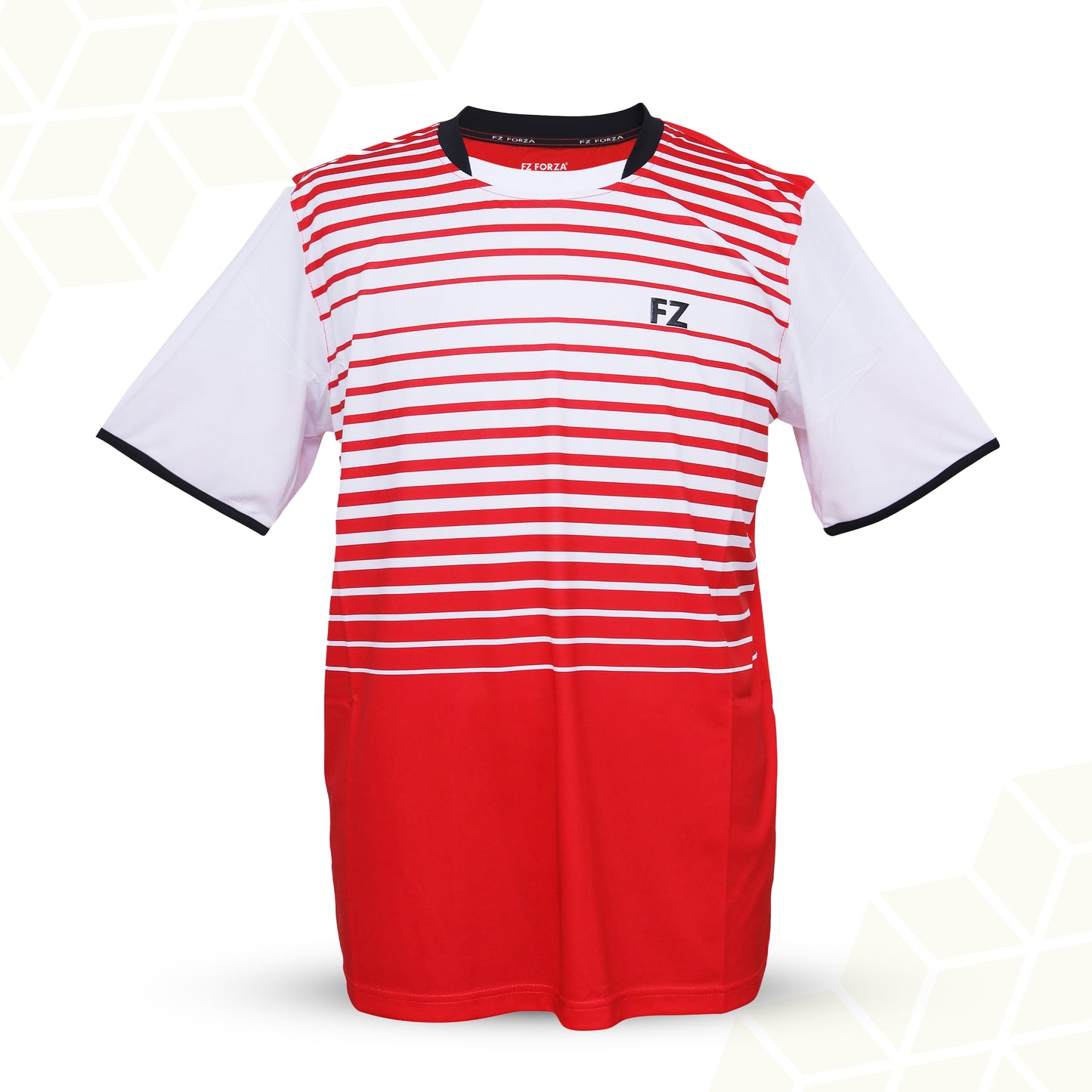 buy men’s red badminton t-shirt, FZ Forza Rio Bianco tee, anti-shrink dryforze shirt, breathable sports t-shirt men, stylish red badminton shirt, performance badminton apparel, anti-pilling t-shirt, stretchable sportswear, Chinese red sports tee, men’s badminton wear, athletic shirt red, comfortable men’s t-shirt, training shirt for men, moisture control shirt men, red badminton courtwear