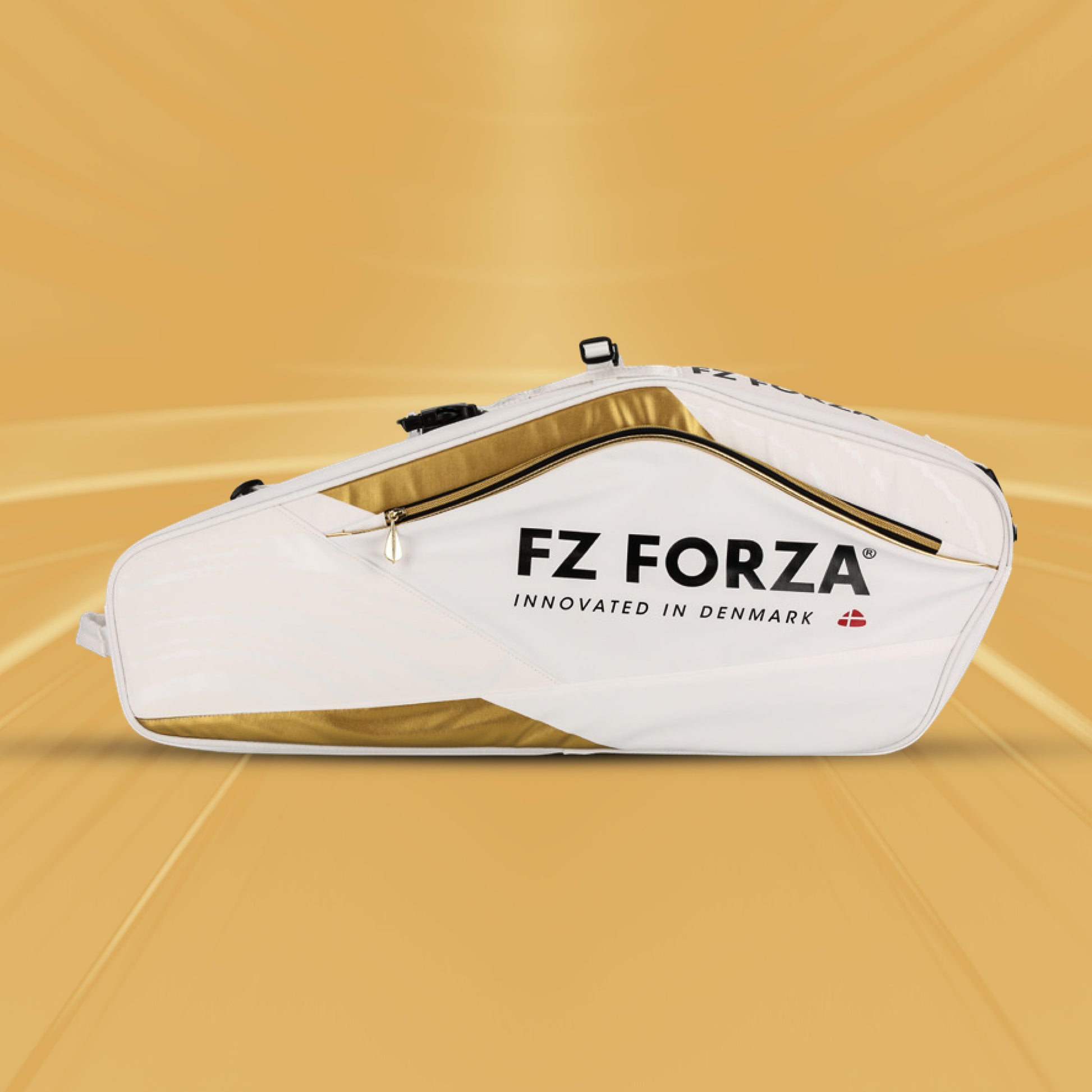 FZ Forza Tour Line kitbag, black white badminton kitbag, 6 racket capacity bag, sports gear storage bag, dual compartment kitbag, FZ Forza racket bag, stylish black and white kitbag, training equipment bag, carry kitbag for matches, large capacity badminton bag