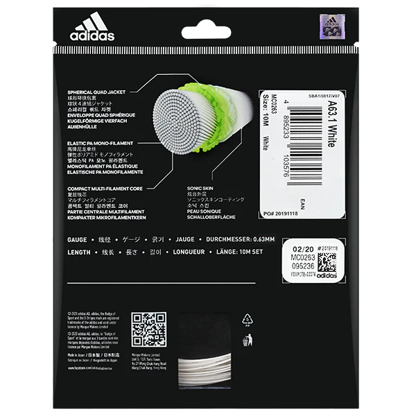 Buy Adidas Kalkul A63.1 String, Shop Adidas Kalkul Badminton String, Adidas Kalkul A63.1 Racket String, High Tension Badminton String Adidas, Adidas Badminton String for Power, Durable Adidas Kalkul String, Best String for Badminton Rackets, Buy Adidas String Online, Precision Control Badminton String, Adidas Kalkul 63 Badminton String, Adidas Badminton Gear String, Shop Adidas Racket Accessories, Buy Adidas String for Badminton, Adidas High Performance String, Badminton Racket String Adidas Kalkul