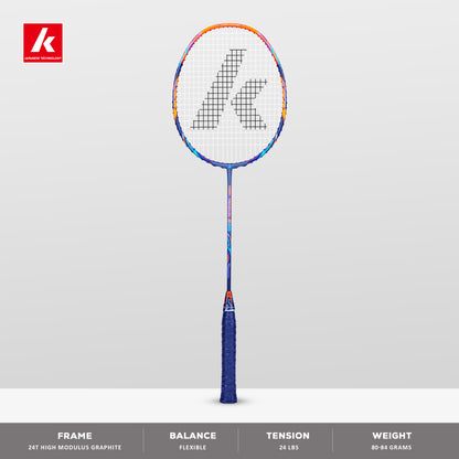 kawasaki high tension g30, head heavy racket, 4U badminton racket, 35 lbs string tension racket, graphite badminton racket,  badminton racket, advanced racket badminton, powerful badminton racket, kawasaki racket india, racket for hard hitters, 24T graphite frame, 24T medial shaft, kawasaki racket 4U G1, durable badminton racket, racket for aggressive play, badminton racket for professionals, buy head heavy racket, badminton racket with control, badminton racket string tension, kawasaki high tension series