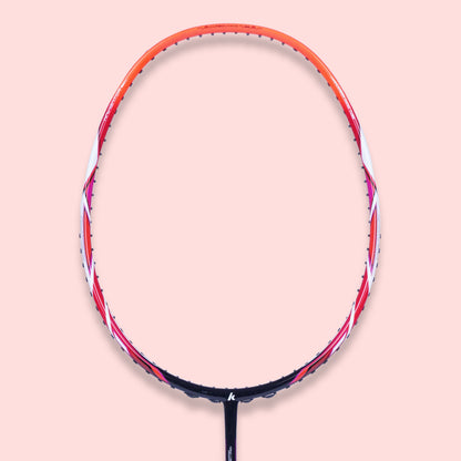 kawasaki navigator 3260, medium flex badminton racket, graphite racket for advanced players, 3U racket weight, 18–24 lbs tension, kawasaki badminton bat, 24T graphite frame, badminton training racket, racket for consistent play, navigator series, badminton equipment, kawasaki g1 racket, badminton racket india, high quality racket, tournament play racket, graphite frame badminton, control play racket, kawasaki gear india, durable racket frame, intermediate badminton players