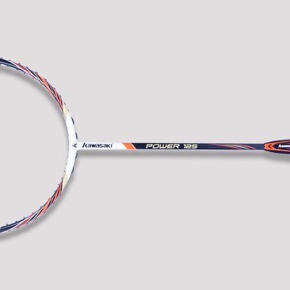 kawasaki power training 125, medium balance racket, training badminton racket, 4U racket graphite, kawasaki racket intermediate, 26–28 lbs string tension, power racket badminton, durable frame racket, kawasaki badminton gear, badminton racket carbon fiber, racket for strength training, unstrung training racket, badminton workout racket, kawasaki 4U G1 racket, badminton racket india, graphite badminton racket, racket for power practice, kawasaki sports gear, racket for muscle building, badminton accessories