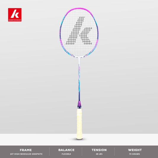 kawasaki super light 6800, super head heavy racket, 6U badminton racket, lightweight graphite racket, 28 lbs string tension racket, kawasaki intermediate racket, carbon fiber frame racket, badminton speed racket, racket for smash power, graphite badminton racket india, kawasaki lightweight racket, fast play racket, head heavy racket, 24T + 30T graphite, badminton gear for clubs, badminton racket control, training racket badminton, durable badminton racket, high balance racket, kawasaki badminton