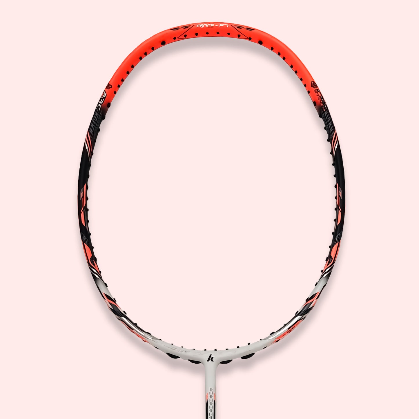 kawasaki force f7, adaptive balance badminton racket, graphite racket for intermediates, 3U weight racket, 30T graphite frame and shaft, kawasaki racket unstrung, 18–30 lbs tension, badminton training gear, force series racket, racket for aggressive players, kawasaki badminton bat, fast performance racket, badminton racket for advanced beginners, kawasaki equipment india, racket for all-around play, intermediate level racket, badminton gear online, graphite racket india, kawasaki g1 racket
