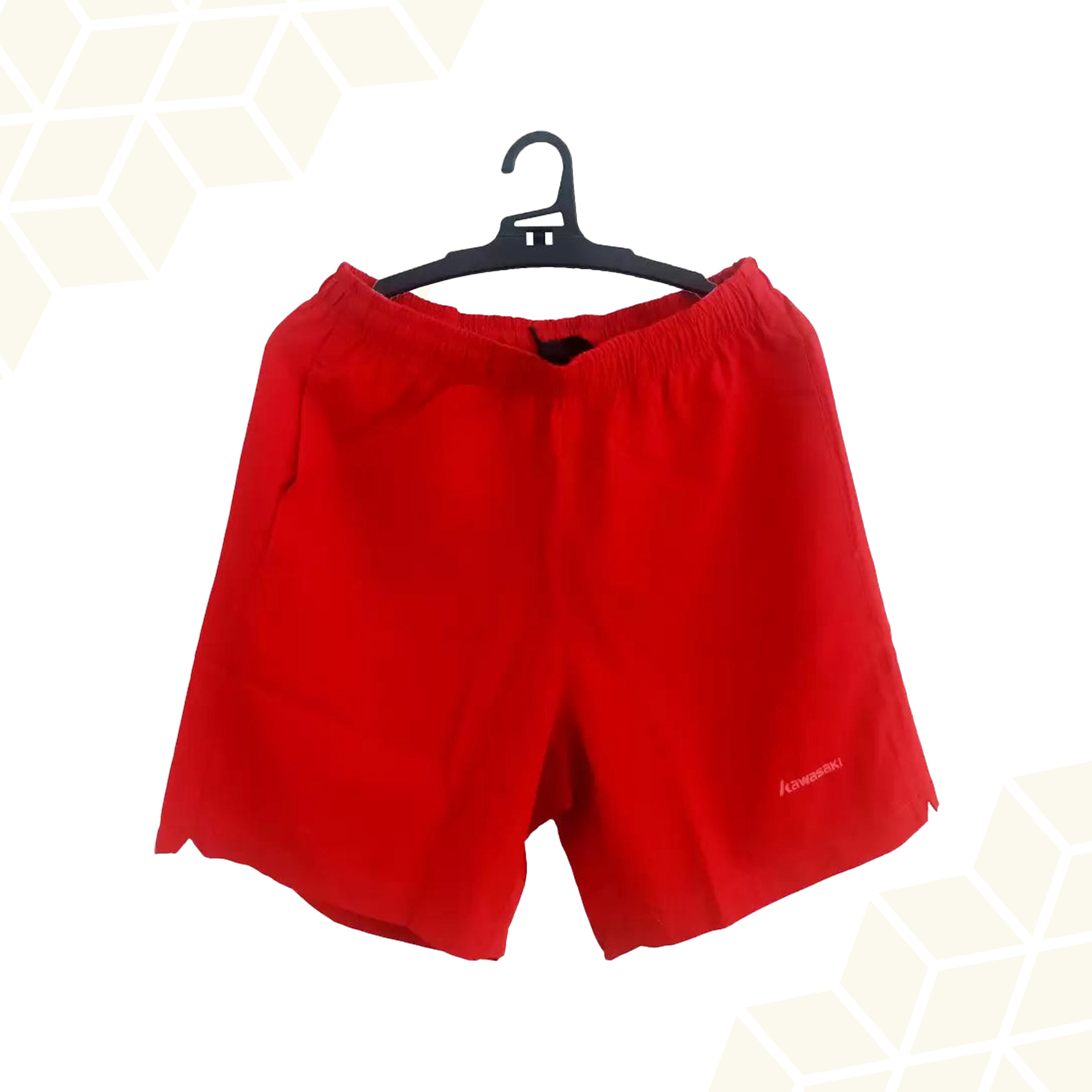 Get Kawasaki SAS 4001 Men's Badminton Shorts – Red, Moisture