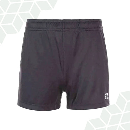 black badminton shorts women, FZ Forza Layla shorts, buy women’s training shorts black, breathable black sports shorts, Dryforze badminton shorts, flexible black court shorts, stylish women’s shorts for badminton