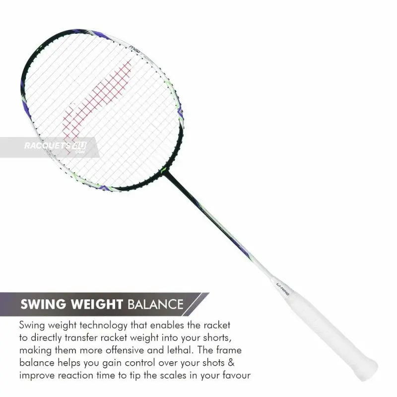 Li-Ning Halbertec Motor Badminton Racket (Pearl White)