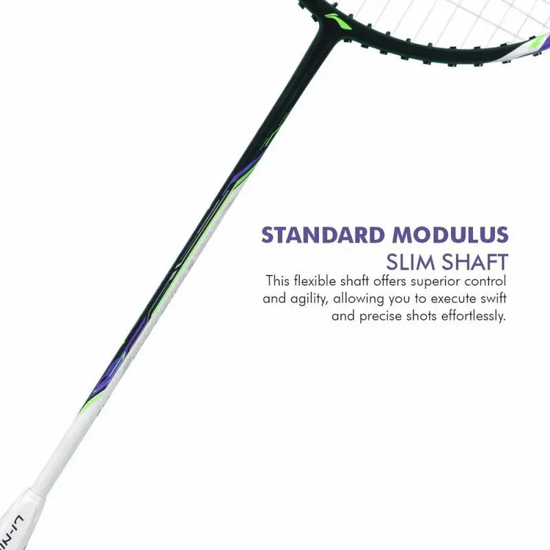 Li-Ning Halbertec Motor Badminton Racket (Pearl White)