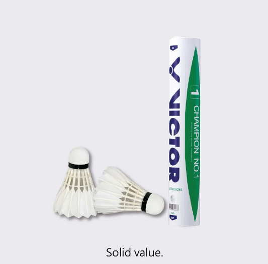 VICTOR Champion No. 1 Feather Shuttlecock – Tournament Grade