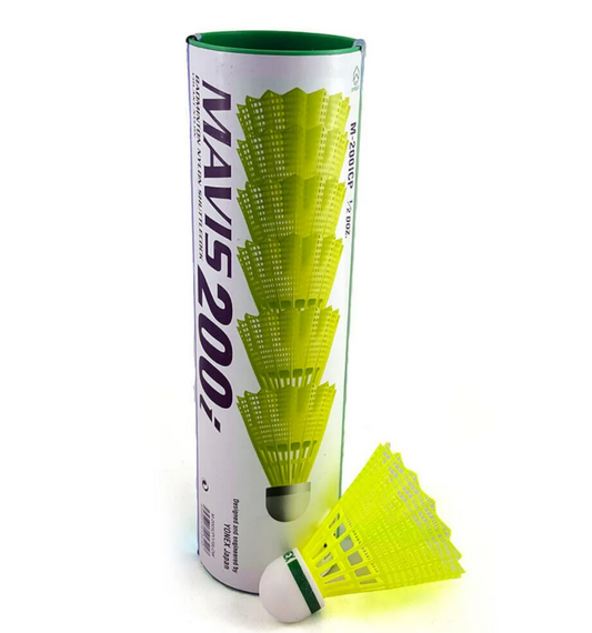 Yonex Mavis 200I Nylon Shuttlecock - Green Yellow