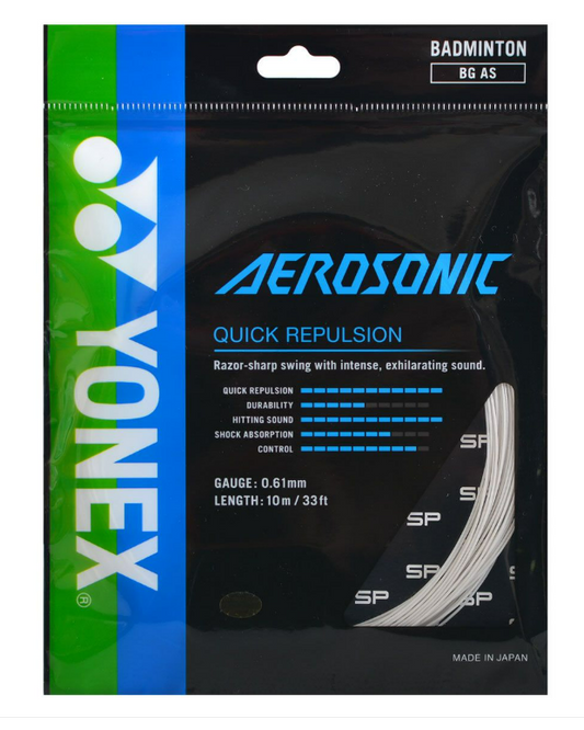 Yonex Badminton Strings BGAEROSONIC White