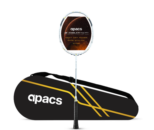 APACS Z-ZIGGLER NEXT GEN WHITE UNSTRUNG BADMINTON RACQUET