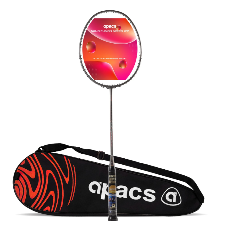 APACS NANO FUSION SPEED 722 GREY UNSTRUNG BADMINTON RACQUET