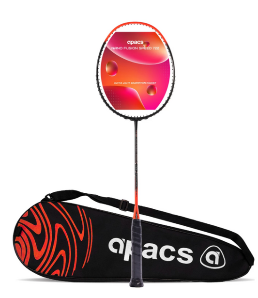 APACS NANO FUSION SPEED 722 CANDY ORANGE UNSTRUNG BADMINTON RQCQUET