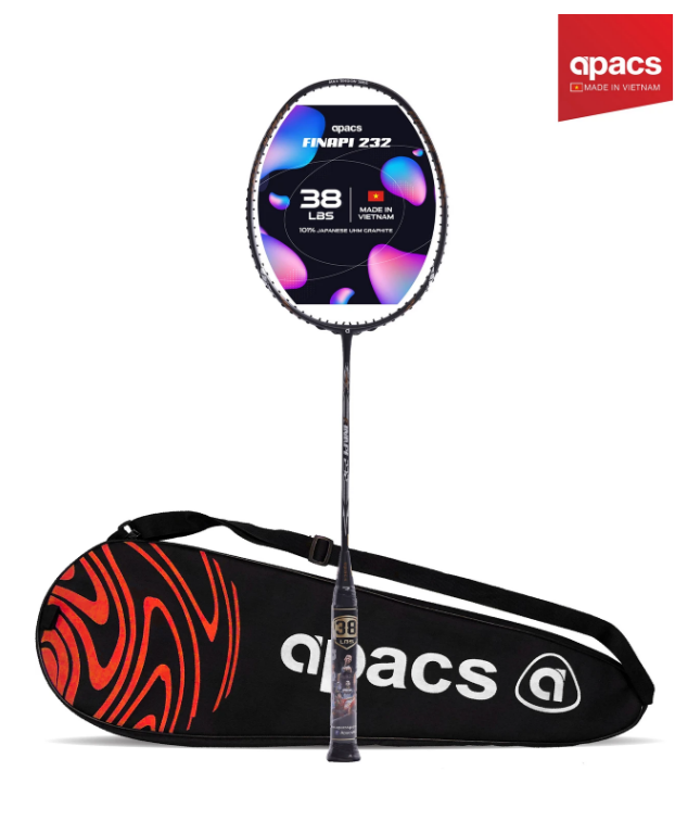 APACS NANO FUSION SPEED 722 BLACK UNSTRUNG BADMINTON RACQUET